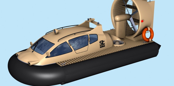 3d-модель катера на воздушной подушке